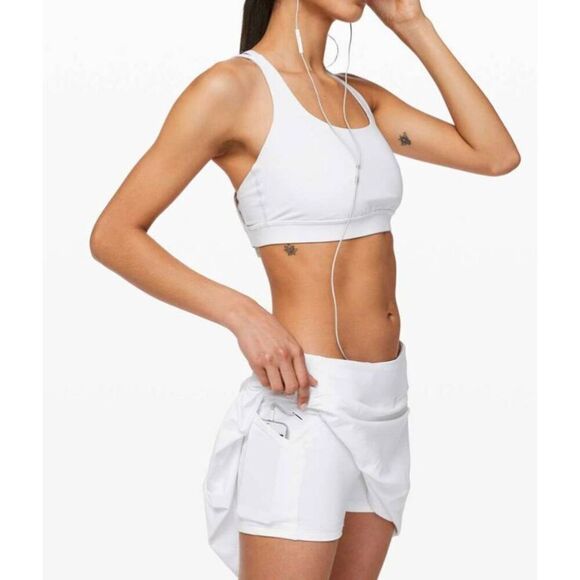NWOT LULULEMON ATHLETICA Pace Rival Skirt "Extra Long 17' In White Size 2 - Picture 4 of 7